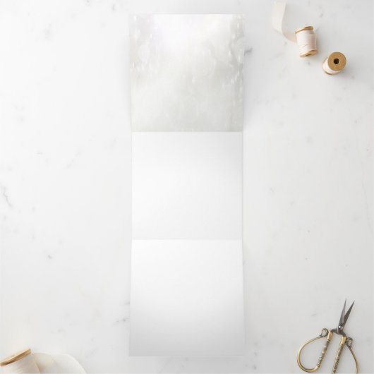 ここにあなたのデザイン - オーダーメイド 三つ折り招待状 (内部)