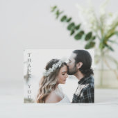 ここにあなたの写真 - 結婚感謝カード ポストカード (スタンド正面)