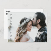 ここにあなたの写真 - 結婚感謝カード ポストカード (正面/裏面)