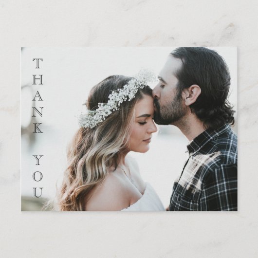 ここにあなたの写真 - 結婚感謝カード ポストカード (正面)