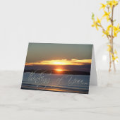 ここにあなたの太陽に考えることを来ます カード (黄色い花)