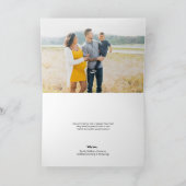 ここにあなたの子供のクリスマスの作品 ハッピーホリデー シーズンカード (内部)