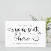 ここにあなたの席を見つけることができるブラック結婚ズ・サイン (スタンド正面)
