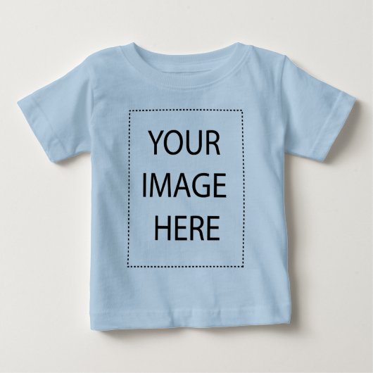 ここにあなたの画像を白く ベビーTシャツ (正面)