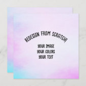 ここにあなたの画像を - オリジナルの招待状を作成 (正面/裏面)