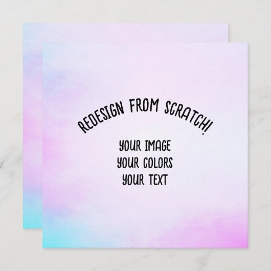 ここにあなたの画像を - オリジナルの招待状を作成 (正面/裏面)