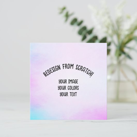 ここにあなたの画像を - オリジナルの招待状を作成 (スタンド正面)