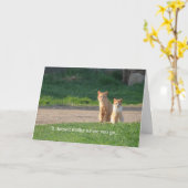 ここにあなた カード (黄色い花)