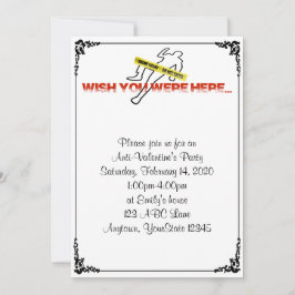 ここにいたらいいのにアンチバレンタインパーティの招待状 招待状