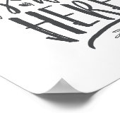 ここにいてくれたらよかったのに 結婚記念テーブルサイン GR ポスター (角)