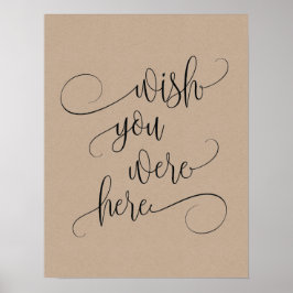 ここにいてくれたらよかったのに 結婚 記念テーブルサイン v3 ポスター