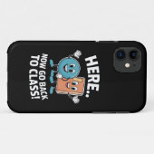 ここにいて、教室に戻ってください スクールナース 医療プロ Case-Mate iPhoneケース (裏面(横))