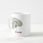 ここにいます コーヒーマグカップ (正面左)