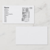 ここにいます(地質年齢の地球の歴史) 名刺 (正面/裏面)