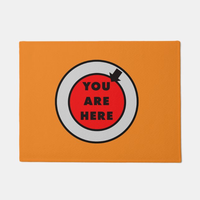 ここにいるおもしろいの ドアマット (正面)