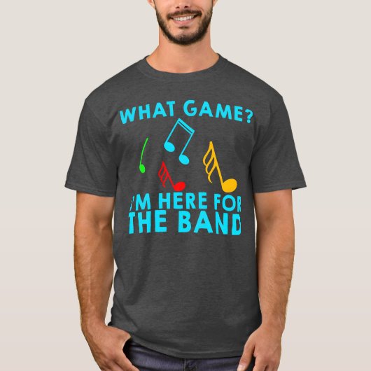 ここにいるために何ゲームやるバンド レトロ Tシャツ (正面)