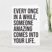 ここにいるよ 皮肉屋のロマンチック ユーモア 面白い カード (正面)