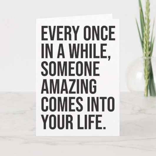 ここにいるよ 皮肉屋のロマンチック ユーモア 面白い カード (正面)