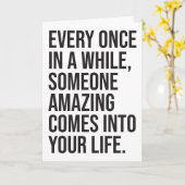 ここにいるよ 皮肉屋のロマンチック ユーモア 面白い カード (黄色い花)