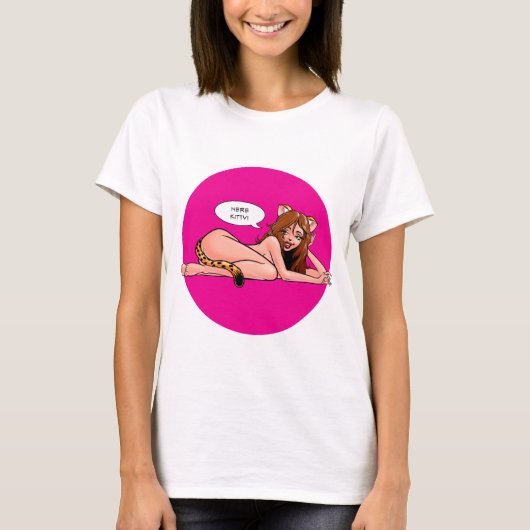 ここにいるニャ Tシャツ (正面)
