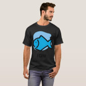 ここにいる青い魚 Tシャツ (正面フル)