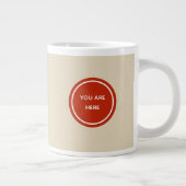 「ここにいる」コーヒーマ感動的グ ジャンボコーヒーマグカップ (右)