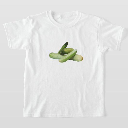 ここにおいしいキュウリ Tシャツ (レイダウン)