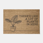 ここにはたくさんの植物が植えられている ドアマット (正面)