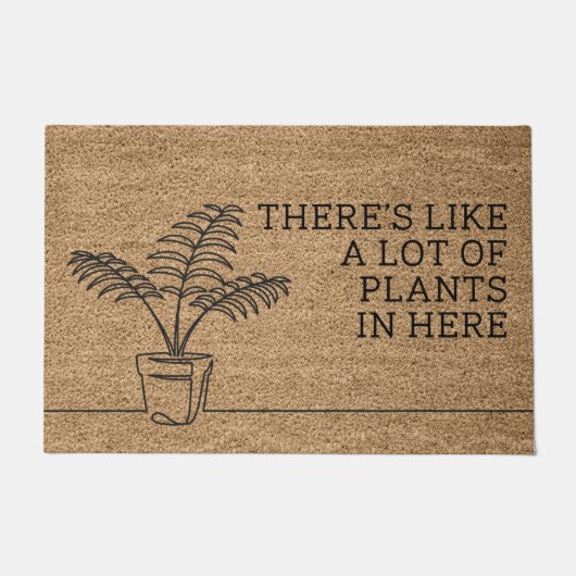 ここにはたくさんの植物が植えられている ドアマット (正面)