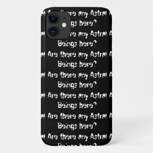 ここにはアストラル生き物がいるのか？-iphone case Case-Mate iPhoneケース (裏面)