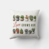 ここには多肉愛が育つ クッション (裏面)