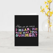 ここにまた行くよ君の夏はどうだった カード (黄色い花)