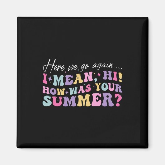 ここにまた行くよ君の夏はどうだった マグネット (正面)