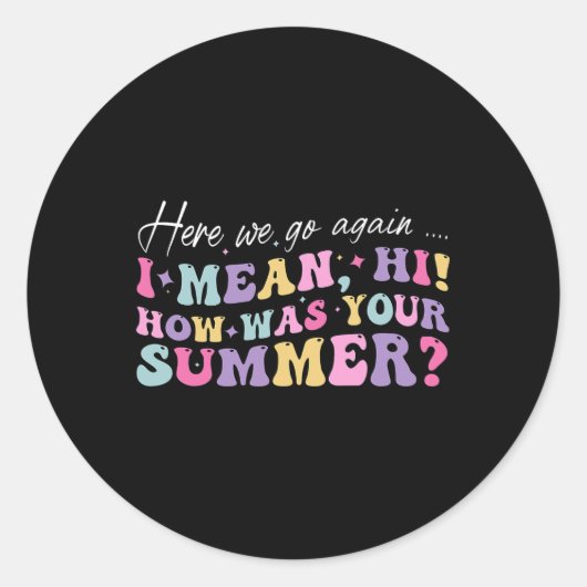 ここにまた行くよ君の夏はどうだった ラウンドシール (正面)