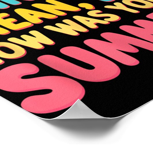 ここにまた行くよ君の夏茶はどうだった ポスター (角)