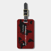 ここにまた行く…旅行の冒険 ラゲッジタグ (正面縦)