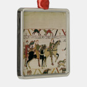 ここにウィリアム公爵は彼のにハロルドと行きます メタルオーナメント (右)