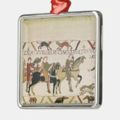 ここにウィリアム公爵は彼のにハロルドと行きます メタルオーナメント (左)