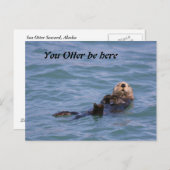 ここにオッタ―がいるはず ポストカード (正面/裏面)