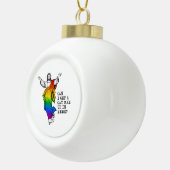 ここにゲイの男を呼べるか？ セラミックボールオーナメント (右)