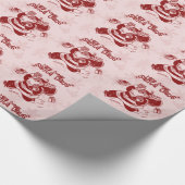 ここにサンタクロースを来ます! ラッピングペーパー (角)