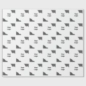 ここにシンプルでミニマルなエレガントなカスタムロゴ（会社名パターン） ラッピングペーパー (フラット)