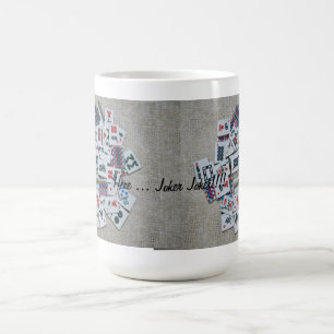ここにジョーカーベージュmahのjonggのマグのリボンのタイル コーヒーマグカップ
