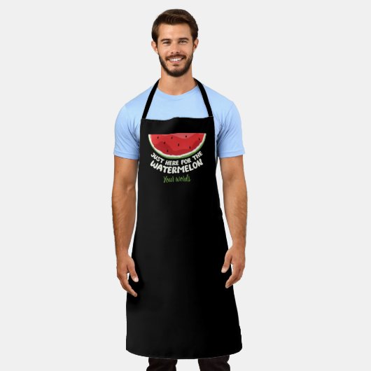 ここにスイカのために自分で作る エプロン (着用した状態)