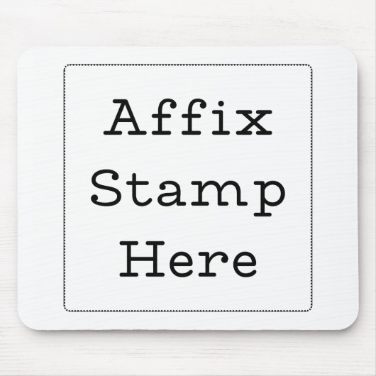 ここにスタンプを押す マウスパッド (正面)