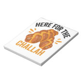 ここにチャラおもしろいユダヤのハヌカーのパン ノートパッド (回転)