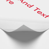 ここにテキストとイメージをカスタマイズ表示 ラッピングペーパー (角)