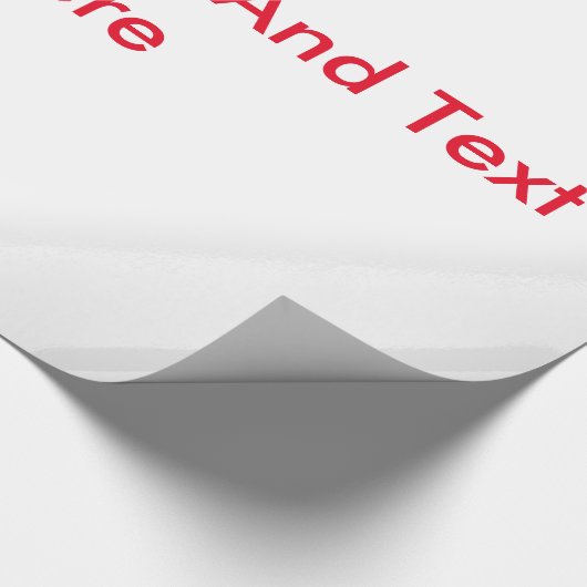 ここにテキストとイメージをカスタマイズ表示 ラッピングペーパー (角)