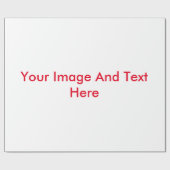 ここにテキストとイメージをカスタマイズ表示 ラッピングペーパー (フラット)