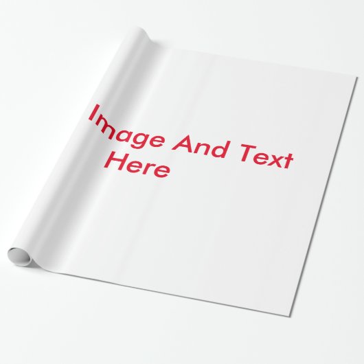 ここにテキストとイメージをカスタマイズ表示 ラッピングペーパー (アンロールド)